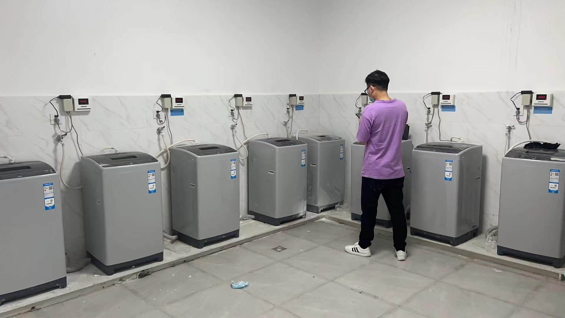 中學校園刷卡共享洗衣機